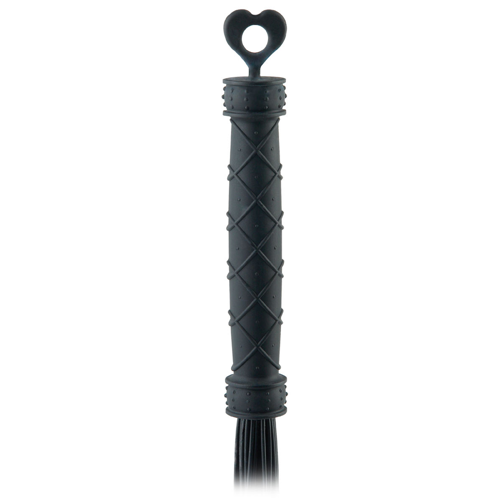 Черная силиконовая плеть Silicone Bondage Whip