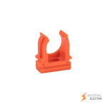 Крепеж-клипса d16 мм (10 шт) оранжевая EKF-Plast