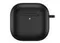 Чехол силиконовый Gurdini Silicone Case с карабином для AirPods 4 Черный