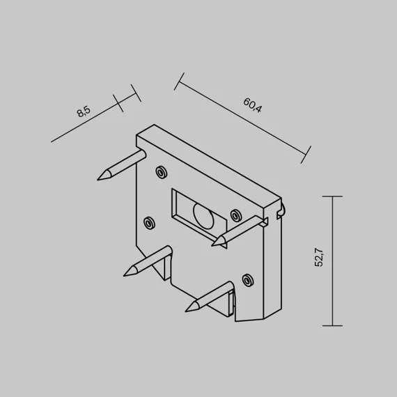 Заглушка Accessories for tracks Exility TRA034D-EC-422W Maytoni