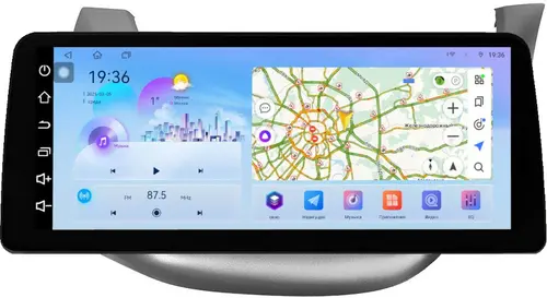 Магнитола для Honda FIT 2 2007-2014 (правый руль), FIT Shuttle - FarCar S500-TS18 монитор 12.3" 2K QLED на Android 14, Быстрая, CarPlay, 4G SIM-слот