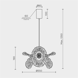Подвесная люстра MODELIGHT MDL.89092.350HC GD