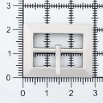 Пряжка ременная металл 20.0 мм (внешн. 29х22 мм), 10 шт, никель, BIG