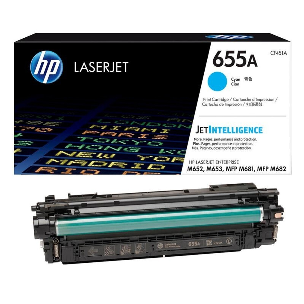 Картридж HP 655A (CF451A) для M652/M653/M681/M682 голубой (10.5K)