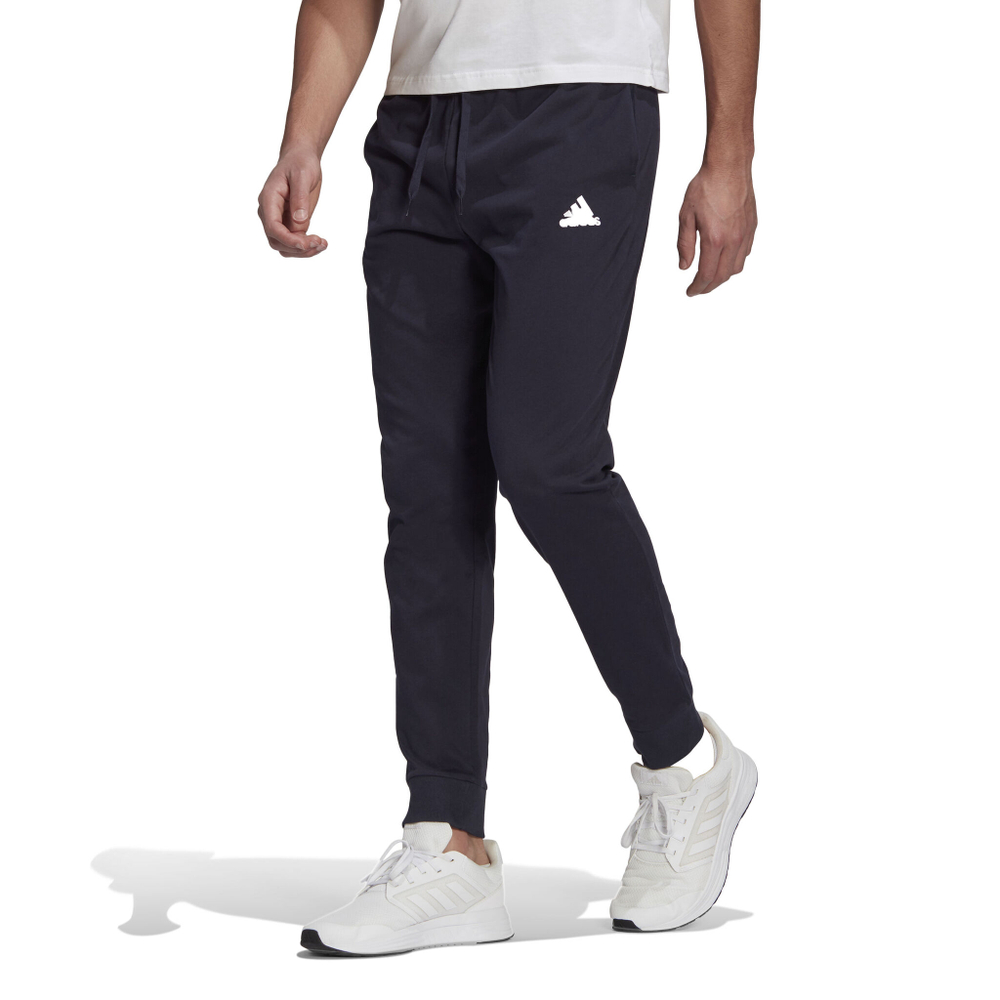 Мужские теннисные штаны adidas Essentials Single Jersey Tapered Cuff Training Pants Men - Blue