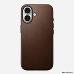 Чехол Nomad Modern Leather Case для iPhone 17 Brown