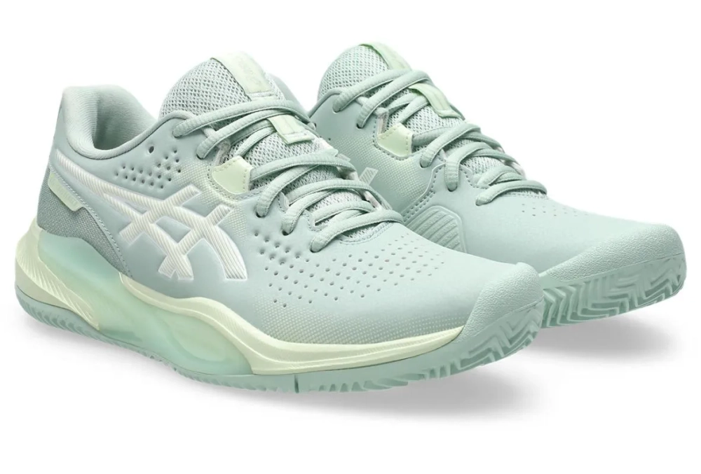 Женские теннисные кроссовки Asics Gel-Challenger 15 Clay - lichen rock/whisper green