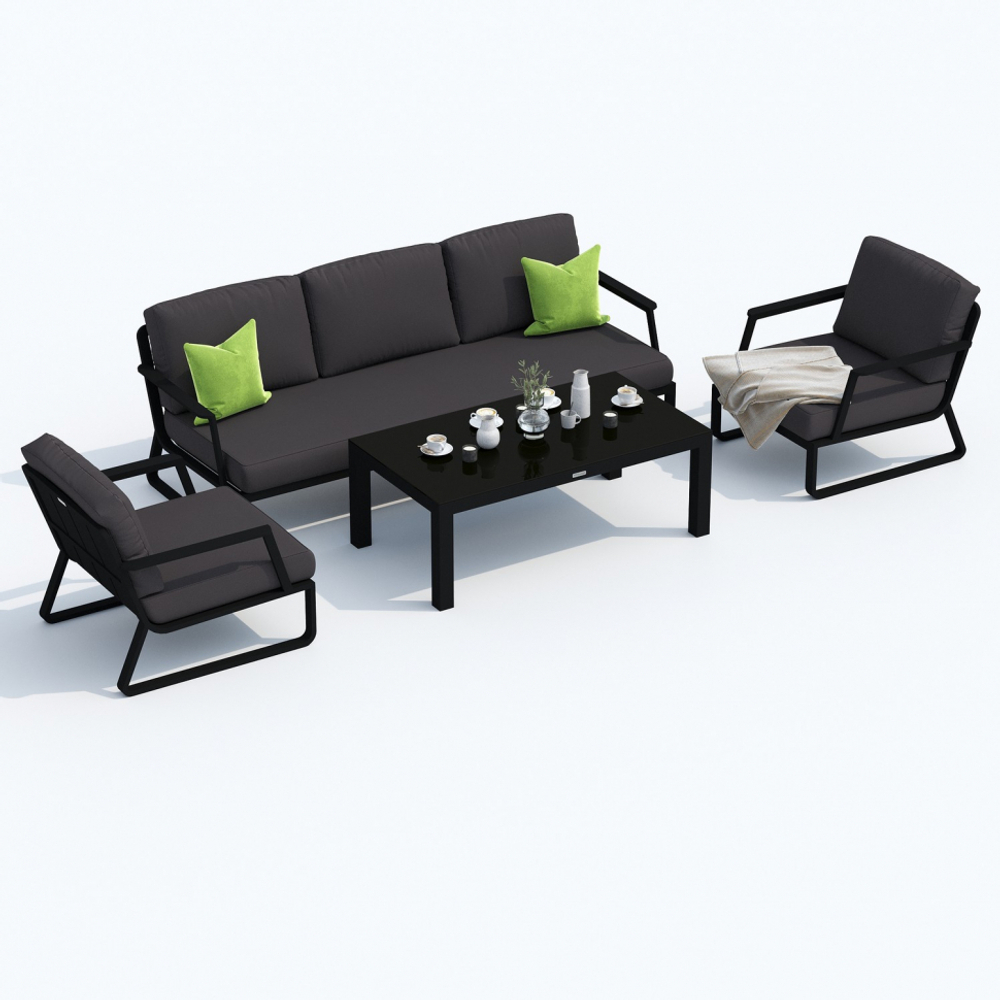 Диван трехместный Ideal Patio ЭСТИВО антрацит