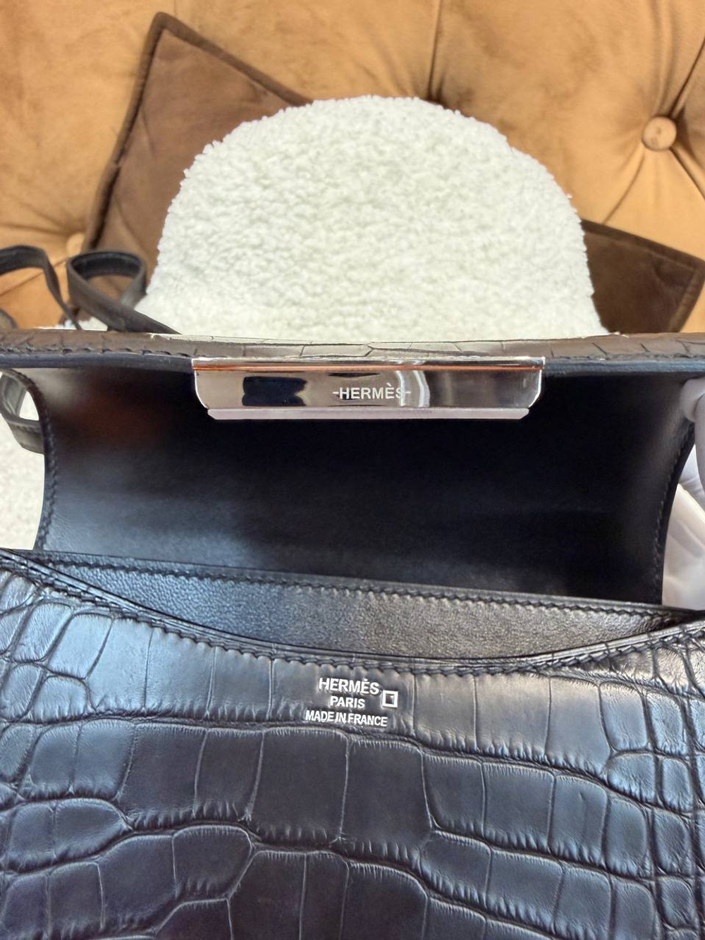 Сумка Hermes Constance mini American Aliligator