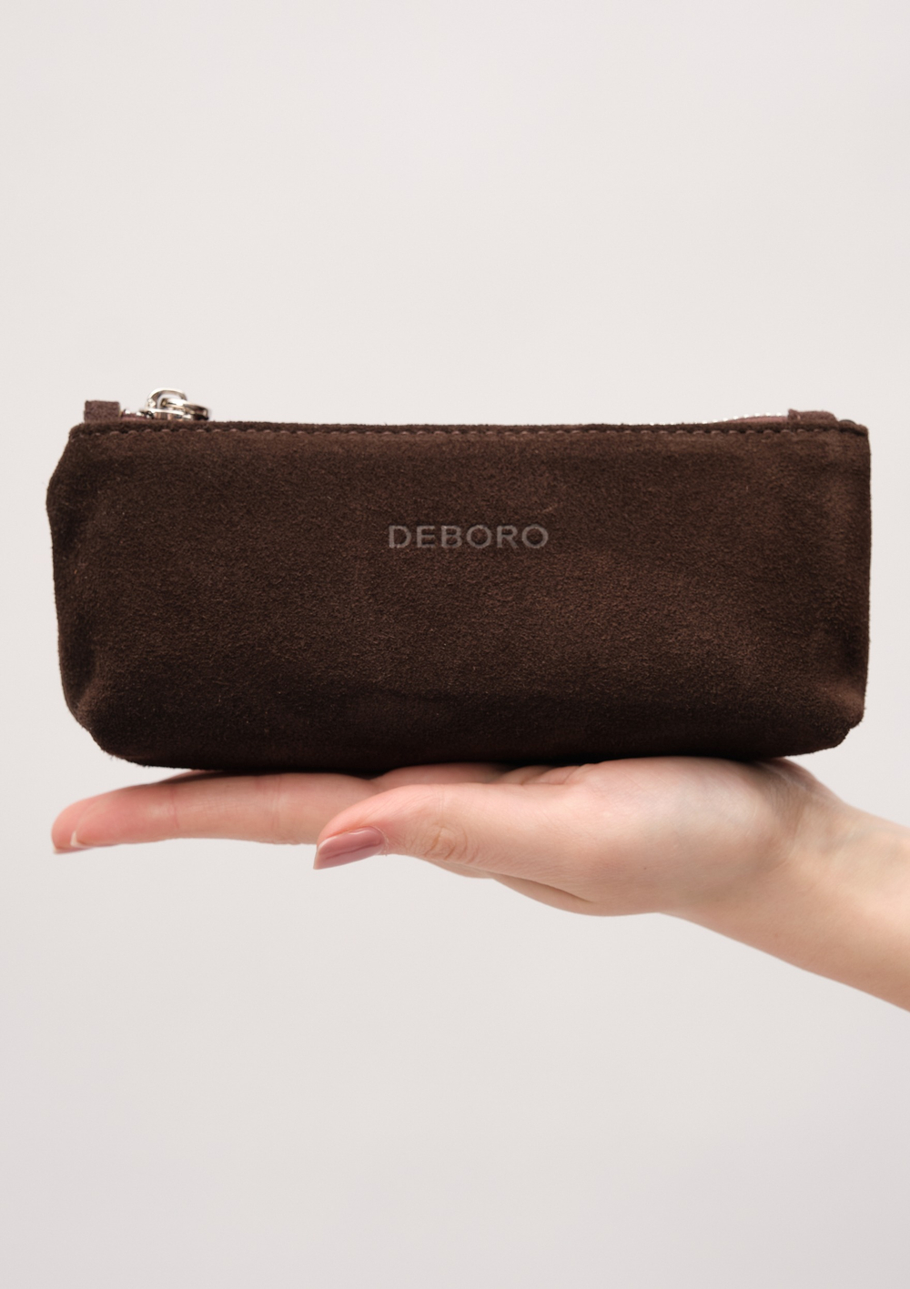 Замшевая косметичка Deboro 17-96 темно-коричневый
