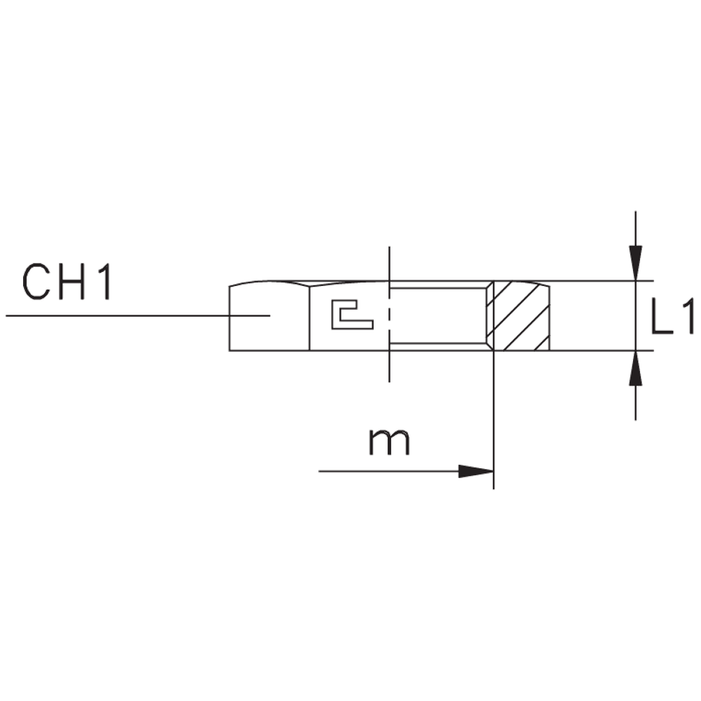 Гайка накидная NT 12S 20х1.5