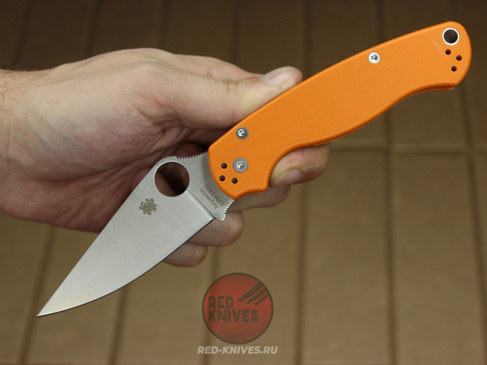 Нож Spyderco Paramilitary 2 Orange-Satin C81GPOR