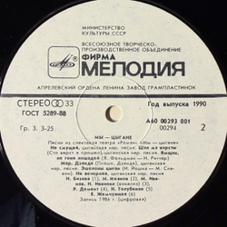 Виниловая пластинка Ансамбль Театра «Ромэн» – Мы — Цыгане (Мелодия) LP