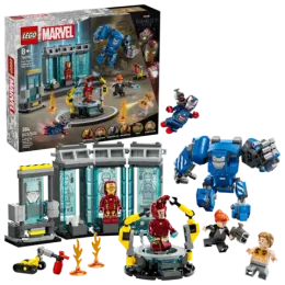 Конструктор LEGO Marvel 76315 Лаборатория Железного человека: Зал доспехов
