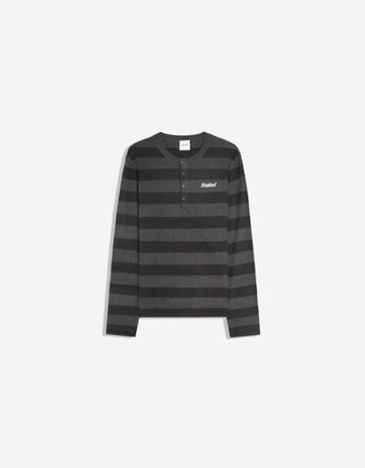 Мужской джемпер-хенли из вафельной вязки - BERSHKA