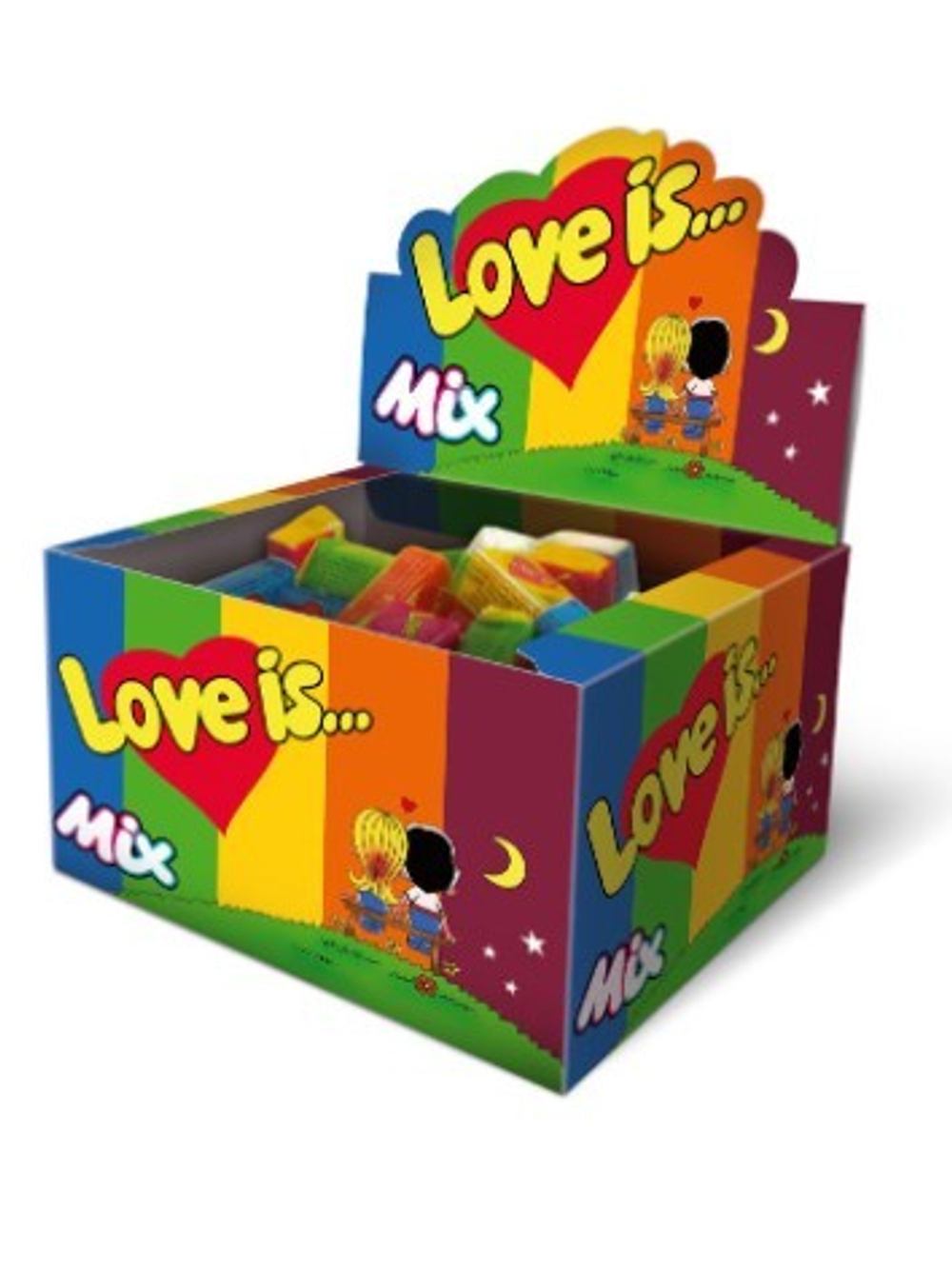 Набор жевательная резинка "Love is..." Микс 100 шт