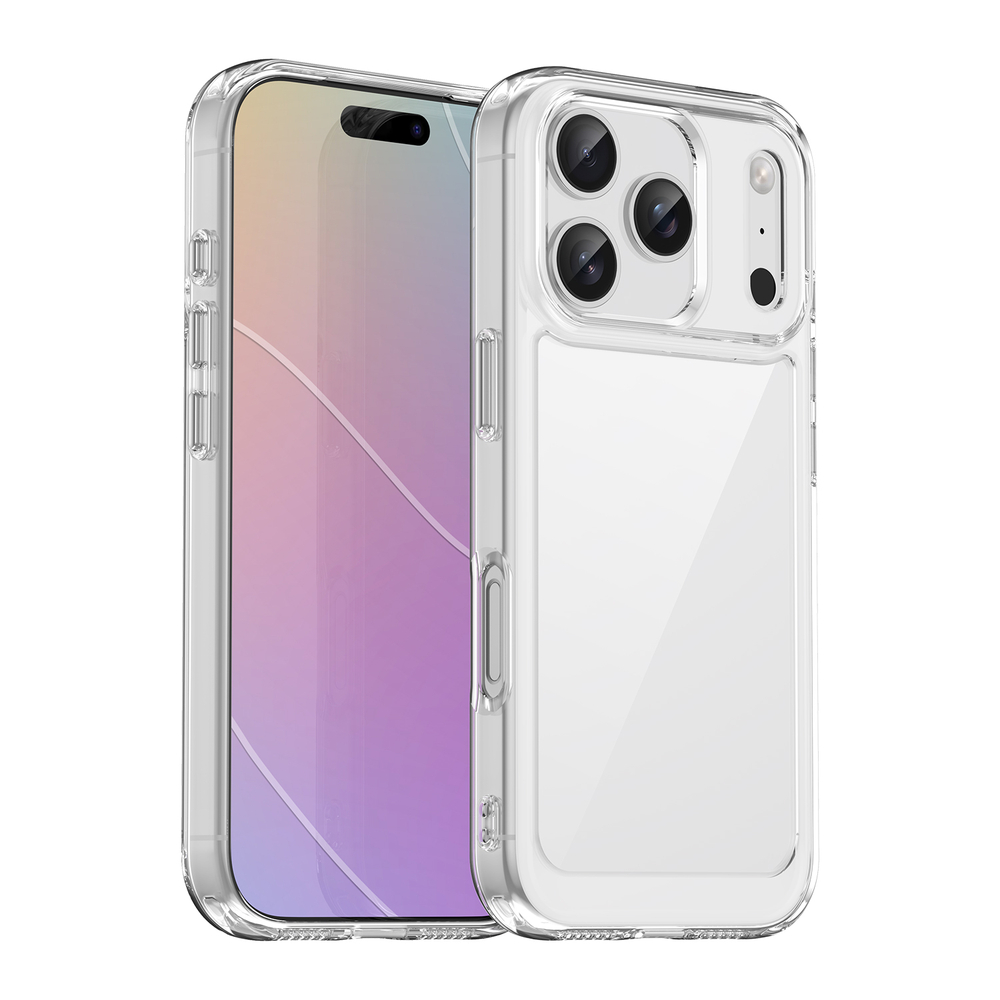 Прозрачный противоударный чехол для iPhone 17 Pro, с усиленными защитными рамками