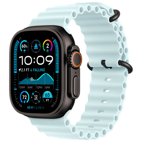 Умные часы Apple Watch Ultra 2 49 мм Black Titanium Ocean Band Ice Blue