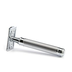 Т-образная бритва MUEHLE TRADITIONAL, c удлиненной ручкой, хром, closed comb (R 89 GRANDE)