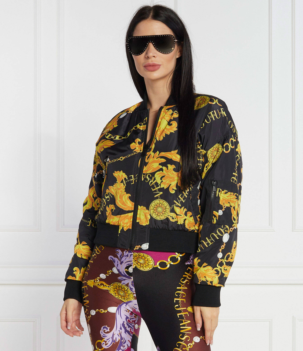 Двухсторонняя куртка бомбер Versace Jeans Couture - черный(75HASD08CQS70)