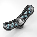 Мастурбатор 17,8см Tenga Flip Orb Strong Blue Rush TFO-001H
