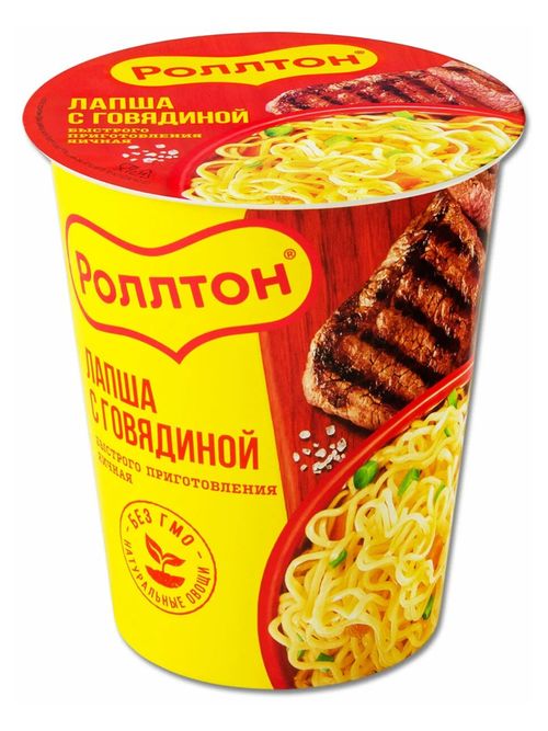 Лапша Роллтон С говядиной 70 г