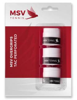 Теннисные намотки MSV Overgrip Tac Perforated 3P - белый