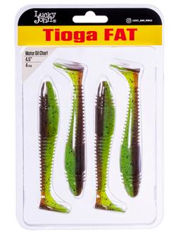 Виброхвосты съедоб. искусст. LJ Pro Series TIOGA FAT 4.5in (11.43)/Z15 4шт.