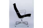 кресло eames aluminium office chair ( кожа) (by Steel Arts)