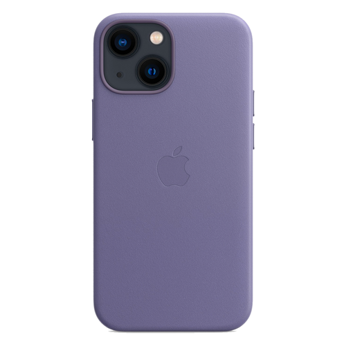Кожаный чехол с поддержкой MagSafe Apple Leather Case для iPhone 13 mini, Wisteria (Сиреневая глициния)