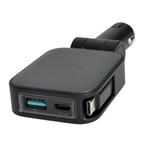 Автомобильное заряд. устр. Hoco Z67 с шнуром Type-C(75см) 1USB/1USB-C QC3.0 2.4A 45W/60W черное