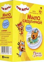 Мыло с картинкой "Три кота.Компот" (Фантазер)