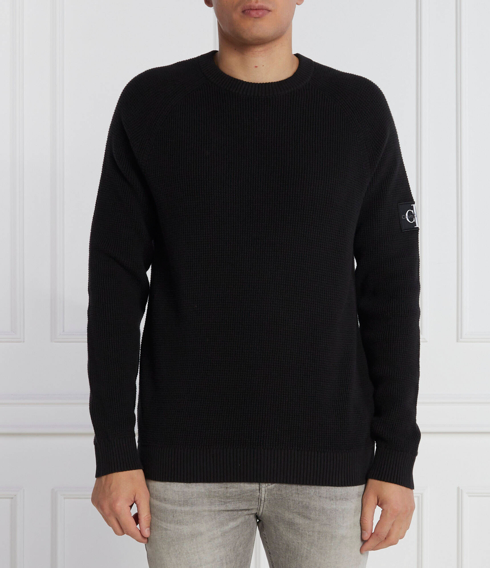 Свитер BADGE EASY CALVIN KLEIN JEANS - черный(J30J323989)
