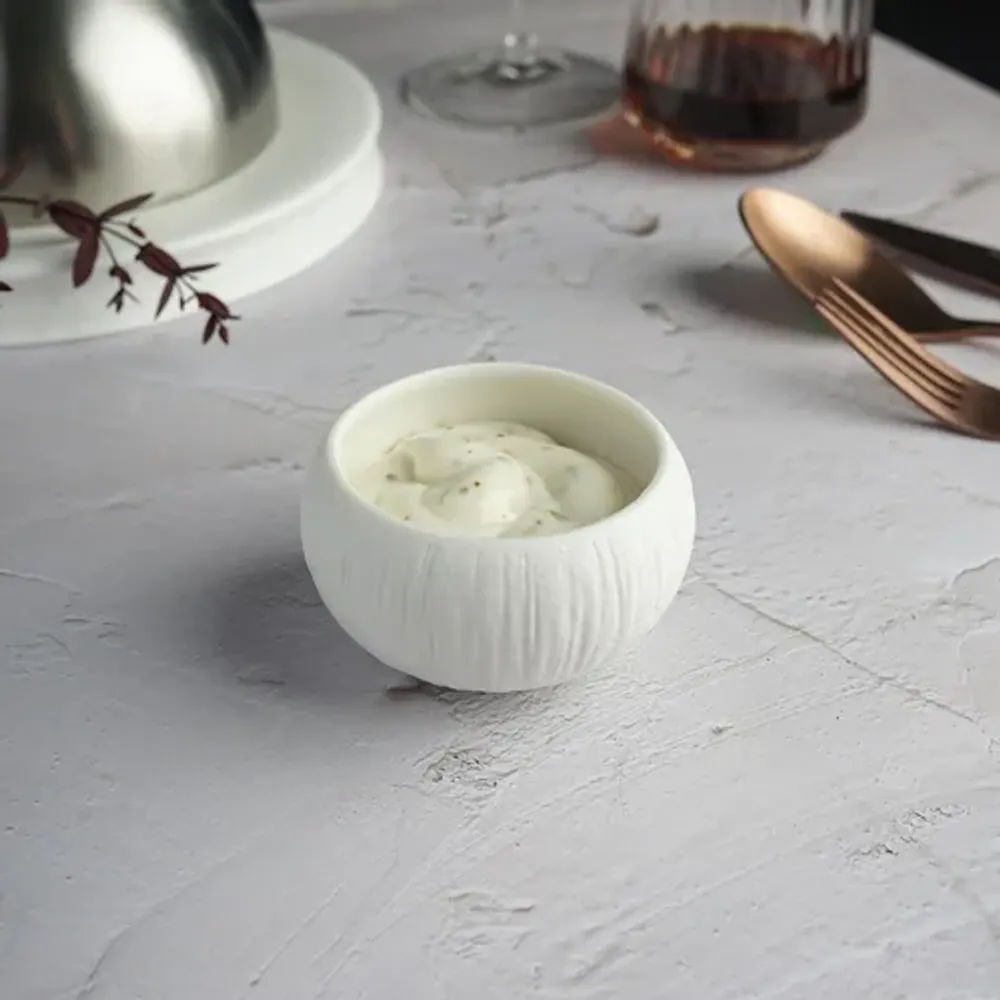 Соусник 100 мл d 7 см h4 см круглый фарфор White Moon P.L. Proff Cuisine [12]