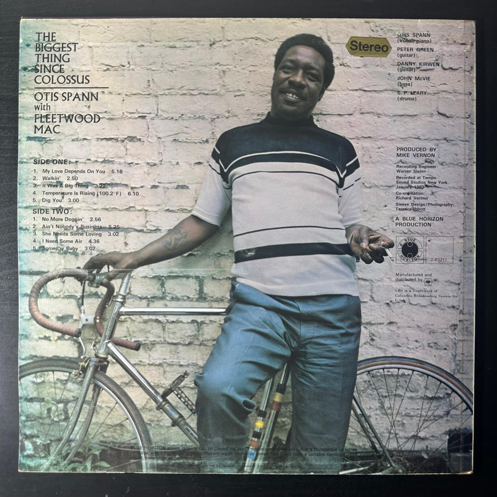 Otis Spann with Fleetwood Mac ‎– The Biggest Thing Since Colossus (Англия 1969г.)