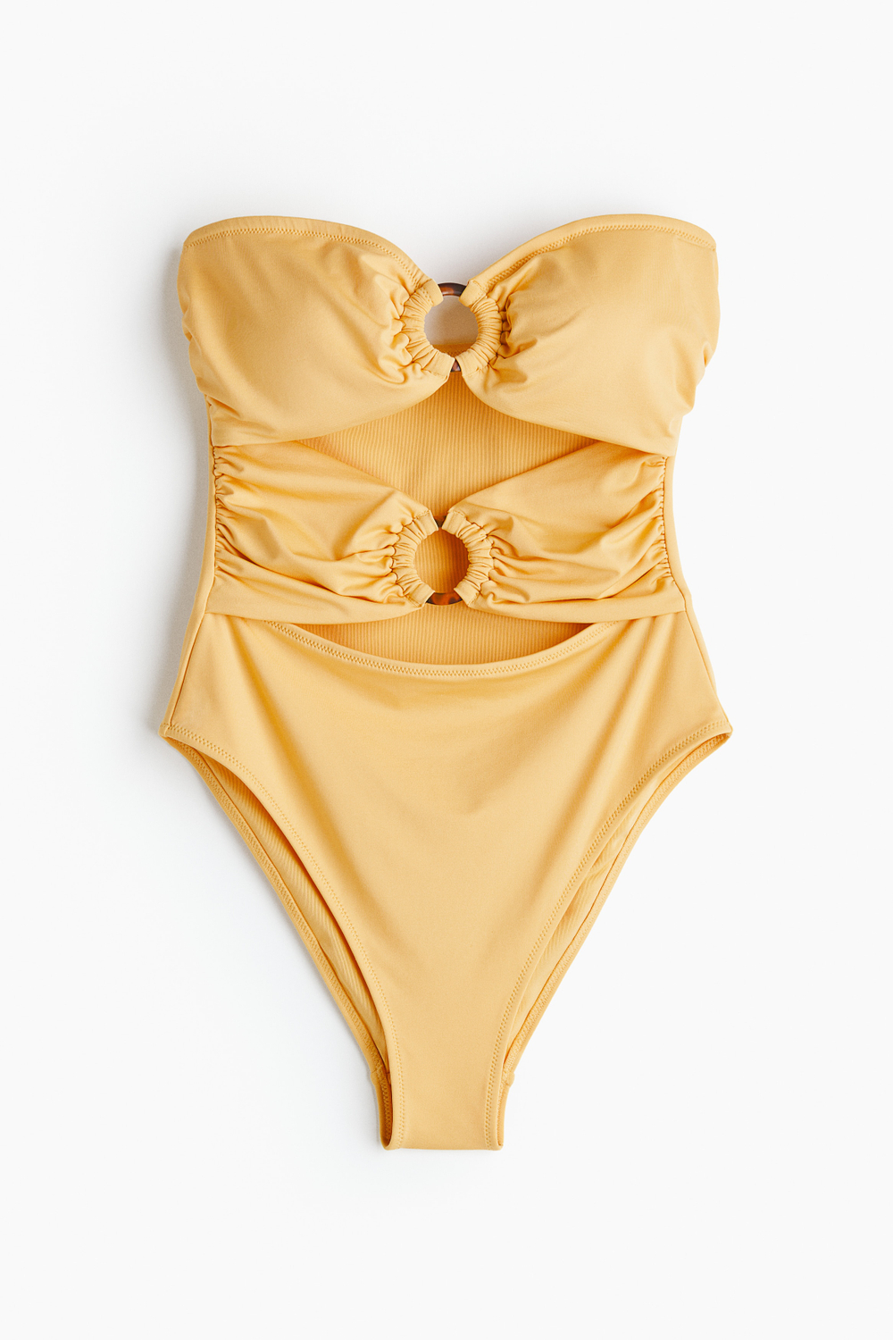 Купальник-бандо с чашками — Тёмно-коричневый - H&M