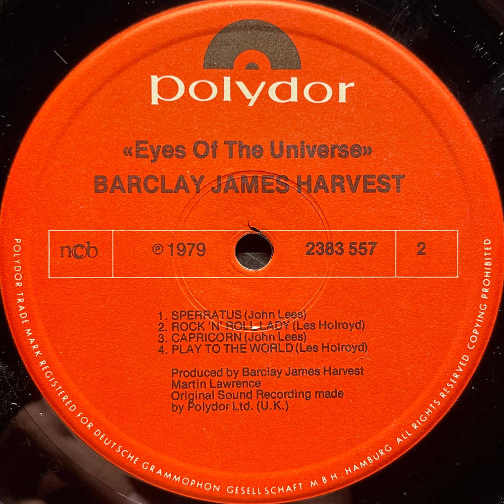 Barclay James Harvest - Eyes Of The Universe (Скандинавия 1979г.)