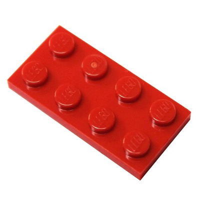 Lego Плитка 2x4 3xR4.9 (красная) 370921