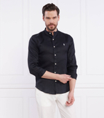 Льняная рубашка POLO RALPH LAUREN - черный(710906946)