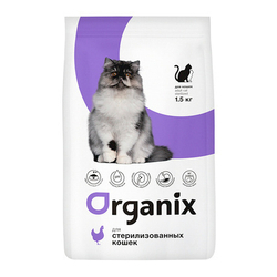 ORGANIX Для стерилизованных кошек, 1,5кг