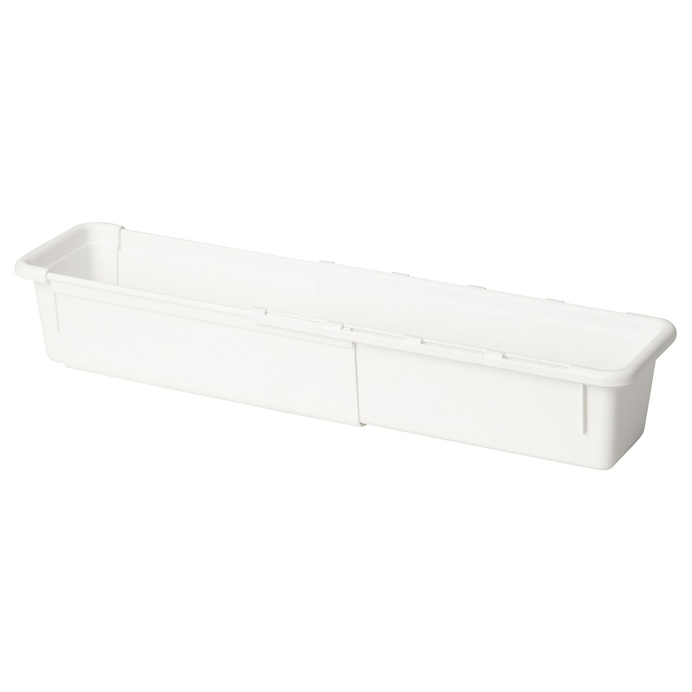 IKEA KACKLA  (ИКЕА КАКЛА)  -  Раздвижной контейнер - белый 25-38x9 см