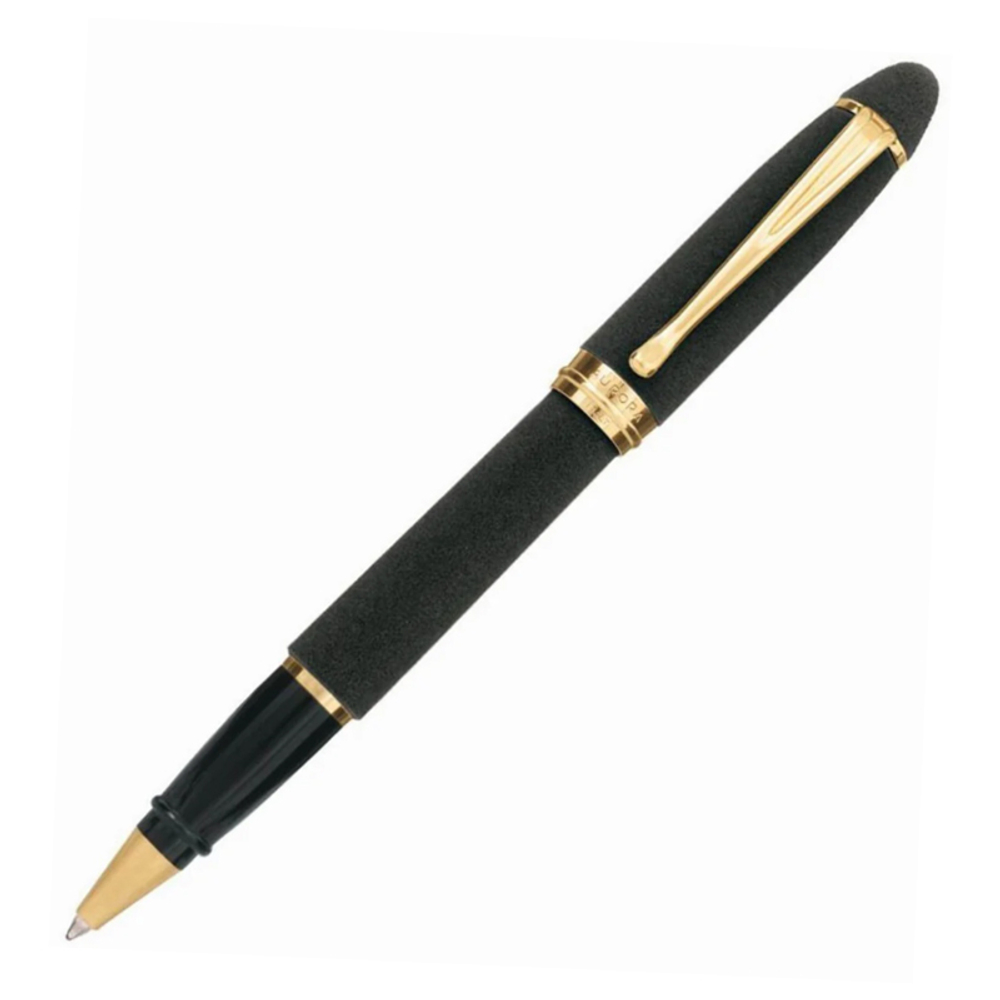 Ручка-роллер Aurora Ipsilon Velvet Black GT, в подарочной коробке