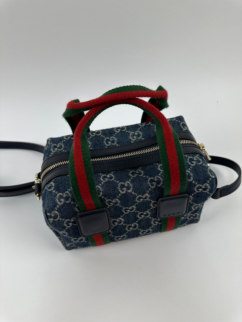Сумка Gucci GG Denim Boston mini