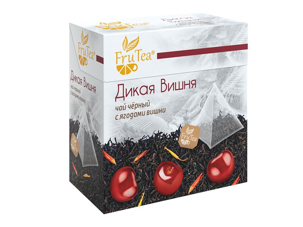 Чай чёрный FruTea «Дикая вишня» пакетированный