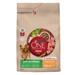 Сухой корм Purina ONE МИНИ <10 кг для собак мелких пород с активным образом жизни курица рис 3 кг
