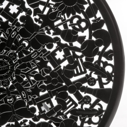 Обеденный стол Seletti Aluminium Black, черный