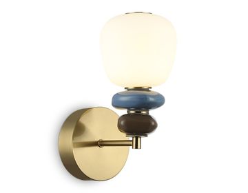 Настенный светодиодный светильник LED 8W 3000K LH53168 SB/WH бронза/белый High Light Ceramo Modern Ambrella