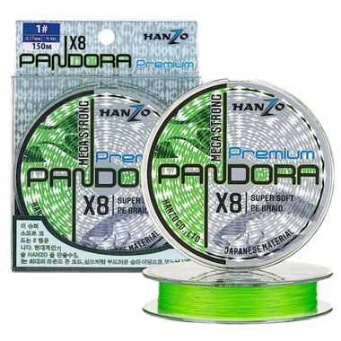 Шнур Hanzo Pandora Mega Strong x8 150м Flash Green -