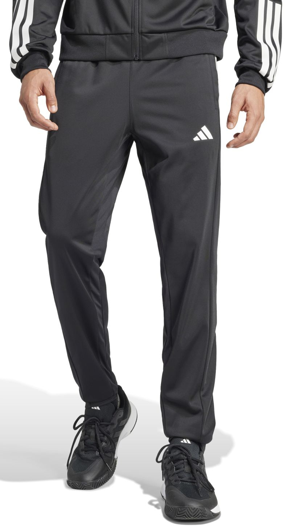 Мужские теннисные брюки Adidas Core Club 3-Stripe Knit