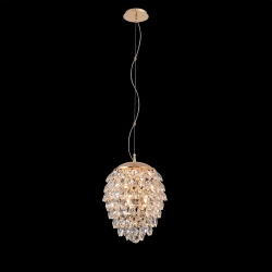 Светильник подвесной Crystal Lux CHARME SP6 GOLD/TRANSPARENT